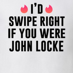 John Locke Id Swipe Right Lost Popular Tv Show Character T Shirt 35215829