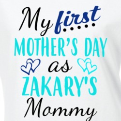 Zakary First Mothers Day As His Mommy Cute T Shirt 35414222