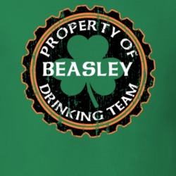 Beasley Drinking Team Property Of Beer Cap St Patricks T Shirt 35718369