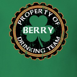 Berry Drinking Team Property Of Beer Cap St Patricks T Shirt 35718384
