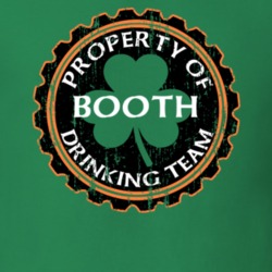 Booth Drinking Team Property Of Beer Cap St Patricks T Shirt 35718401