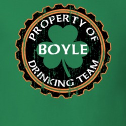 Boyle Drinking Team Property Of Beer Cap St Patricks T Shirt 35718407