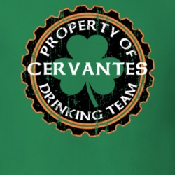 Cervantes Drinking Team Property Of Beer Cap St Patricks T Shirt 35718469