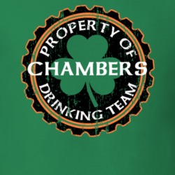 Chambers Drinking Team Property Of Beer Cap St Patricks T Shirt 35718471