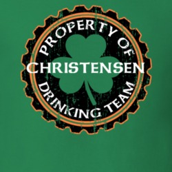 Christensen Drinking Team Property Of Beer Cap St Patricks T Shirt 35718483