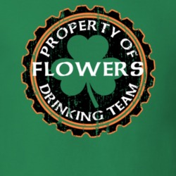 Flowers Drinking Team Property Of Beer Cap St Patricks T Shirt 35718592