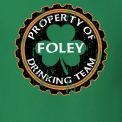 Foley Drinking Team Property Of Beer Cap St Patricks T Shirt 35718595