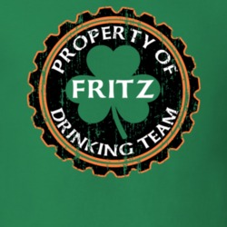 Fritz Drinking Team Property Of Beer Cap St Patricks T Shirt 35718611