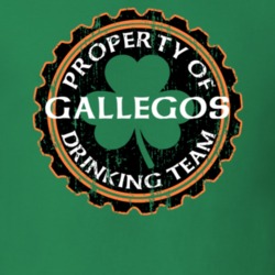 Gallegos Drinking Team Property Of Beer Cap St Patricks T Shirt 35718619