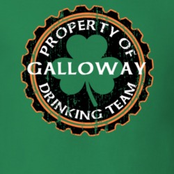 Galloway Drinking Team Property Of Beer Cap St Patricks T Shirt 35718620