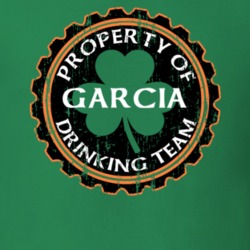 Garcia Drinking Team Property Of Beer Cap St Patricks T Shirt 35718623