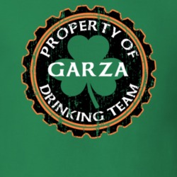 Garza Drinking Team Property Of Beer Cap St Patricks T Shirt 35718628