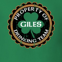 Giles Drinking Team Property Of Beer Cap St Patricks T Shirt 35718636