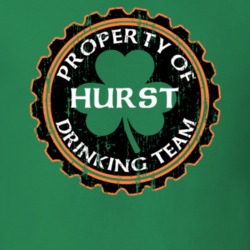 Hurst Drinking Team Property Of Beer Cap St Patricks T Shirt 35718758