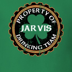 Jarvis Drinking Team Property Of Beer Cap St Patricks T Shirt 35718766