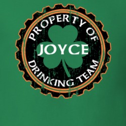 Joyce Drinking Team Property Of Beer Cap St Patricks T Shirt 35718778