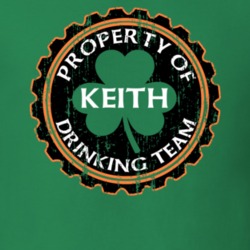 Keith Drinking Team Property Of Beer Cap St Patricks T Shirt 35718783