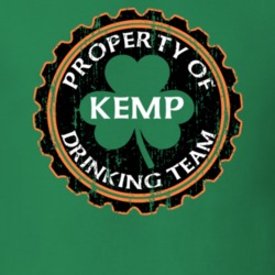Kemp Drinking Team Property Of Beer Cap St Patricks T Shirt 35718787