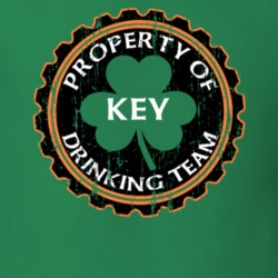 Key Drinking Team Property Of Beer Cap St Patricks T Shirt 35718791