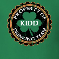 Kidd Drinking Team Property Of Beer Cap St Patricks T Shirt 35718793