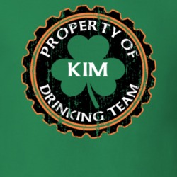Kim Drinking Team Property Of Beer Cap St Patricks T Shirt 35718794