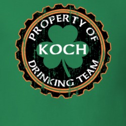 Koch Drinking Team Property Of Beer Cap St Patricks T Shirt 35718803