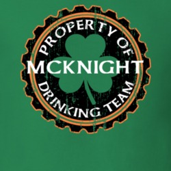 Mcknight Drinking Team Property Of Beer Cap St Patricks T Shirt 35718899