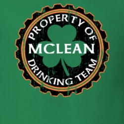 Mclean Drinking Team Property Of Beer Cap St Patricks T Shirt 35718901