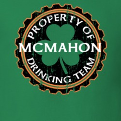 Mcmahon Drinking Team Property Of Beer Cap St Patricks T Shirt 35718902