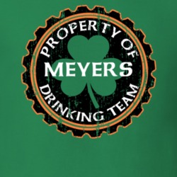 Meyers Drinking Team Property Of Beer Cap St Patricks T Shirt 35718917