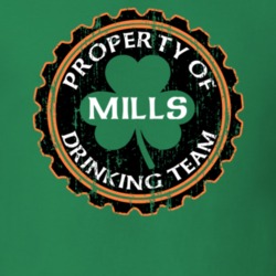 Mills Drinking Team Property Of Beer Cap St Patricks T Shirt 35718923