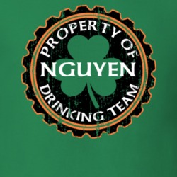 Nguyen Drinking Team Property Of Beer Cap St Patricks T Shirt 35719048