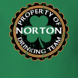 Norton Drinking Team Property Of Beer Cap St Patricks T Shirt 35719092