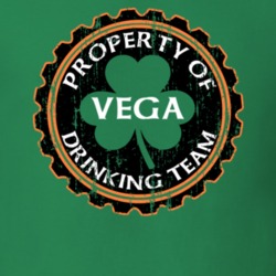 Vega Drinking Team Property Of Beer Cap St Patricks T Shirt 35720093