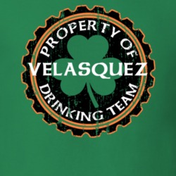 Velasquez Drinking Team Property Of Beer Cap St Patricks T Shirt 35720096