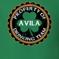 Avila Drinking Team Property Of Beer Cap St Patricks T Shirt 35720339