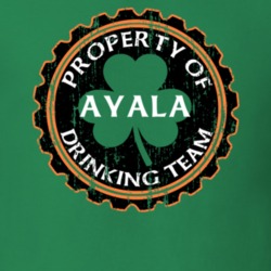 Ayala Drinking Team Property Of Beer Cap St Patricks T Shirt 35720340