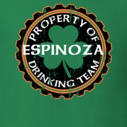 Espinoza Drinking Team Property Of Beer Cap St Patricks T Shirt 35720369