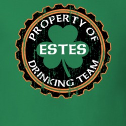 Estes Drinking Team Property Of Beer Cap St Patricks T Shirt 35720370