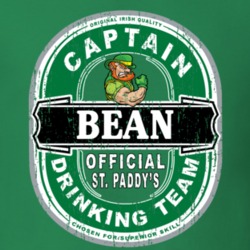 Bean Captain Official Drinking Team St Patricks T Shirt 35724426