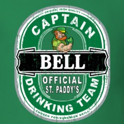 Bell Captain Official Drinking Team St Patricks T Shirt 35724431