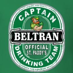 Beltran Captain Official Drinking Team St Patricks T Shirt 35724432