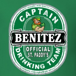Benitez Captain Official Drinking Team St Patricks T Shirt 35724434