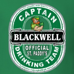 Blackwell Captain Official Drinking Team St Patricks T Shirt 35724449