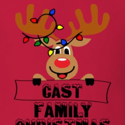 Cast Family Christmas Cute Reindeer T Shirt 36473041