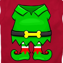 Christmas Elf Body Cute Christmas Dog T shirt 36601545