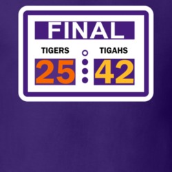 Final Score Tigahs 42 Tigers 25 Louisiana College Football Championship Fan T Shirt 37177900