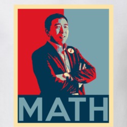 Andrew Yang Math Hope Poster Supporter T Shirt 37180122