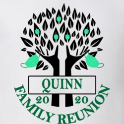 Quinn Family Reunion 2020 Social Distancing Together In Our Hearts T Shirt 37714058