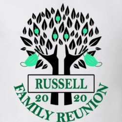 Russell Family Reunion 2020 Social Distancing Together In Our Hearts T Shirt 37772686